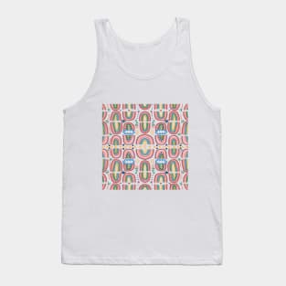 Rainbow No. 8 - flowers eyes stars moon sun rain and palm trees pattern Tank Top